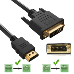 CABLE DVI-D A HDMI 1.8 METROS