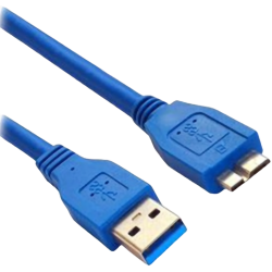 CABLE MICRO B MACHO A USB TIPO A 3.0 1.5 METROS
